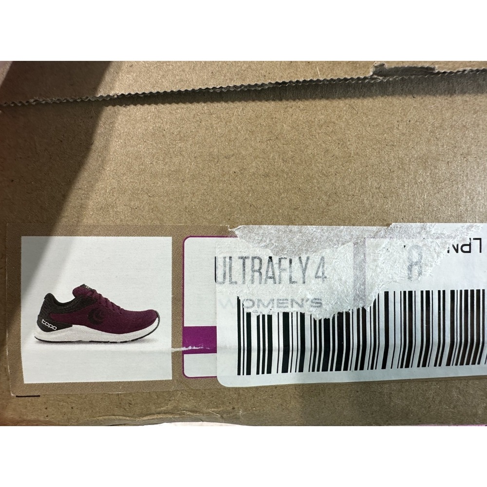 Topo Athletic Ultrafly 4 Women's Wine Purple Lace Up Running Shoes Size 8 - Picture 9 of 9